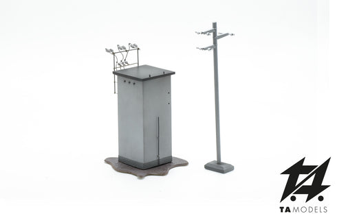 Assembled Electric Cabin H0 scale 1:87