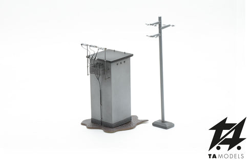 Assembled Electric Cabin H0 scale 1:87
