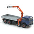 Camion 180 4 Assi Montato Blu con Cassone Alluminio e Gru