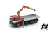 180 4-Axle Truck, Red and Silver Band, with Aluminum Body and Crane