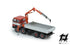 180 4-Axle Truck, Red and Silver Band, with Aluminum Body and Crane