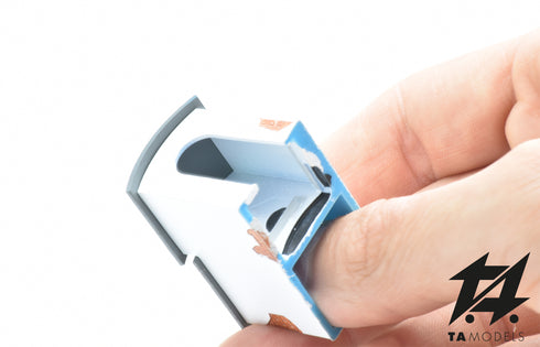 Forno da casello ferroviario bianco in scala h0 1:87