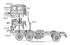 Camion 691 2+1 Assi Passo Lungo Cassone Alluminio Kit di Montaggio