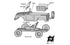 Fiat AR76 Campagnola Cabrio Kit di Montaggio scala H0 1:87