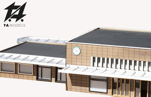 Roberto Narducci-style railway station, H0 scale 1:87