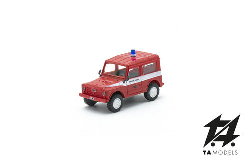 Fiat AR76 Campagnola Hard Top Fire Brigade H0 Scale 1:87